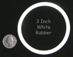 3" White Champion Rubber Ring